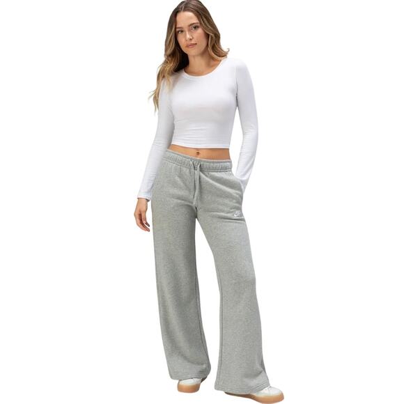 Nike Pants - Women's Nike Sportswear Club Fleece Midrise Wide-Leg Pants NWY GRAY PLUS SIZE 1X
